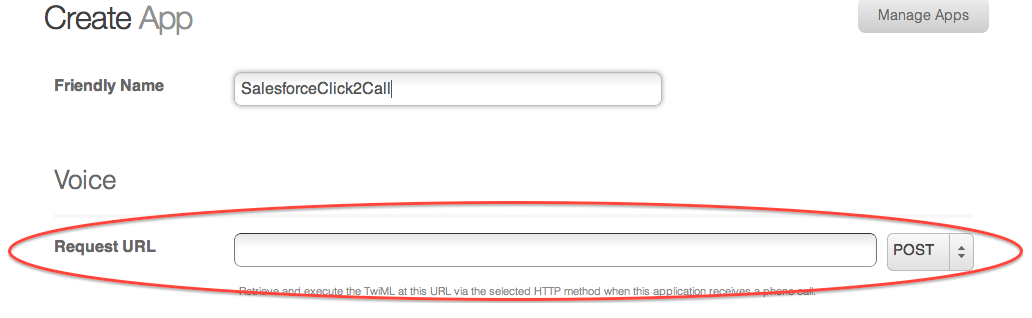 TwimlAppWithoutURL