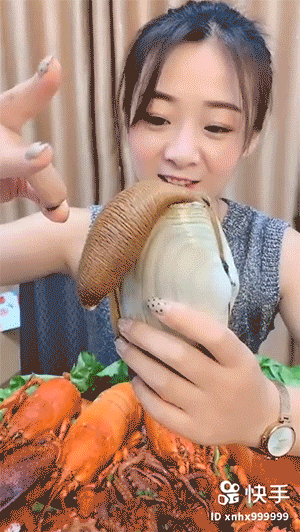 Eating-Delicious-Seafood,-Geoducks!-Weird-Looking-Seafood!-#02-_-Mukbang-Eating-Show