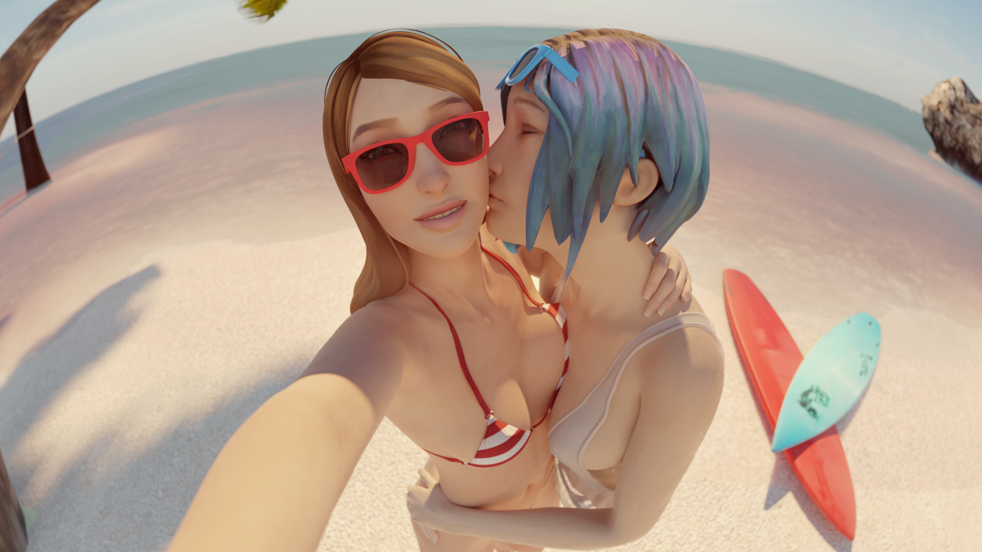 beach_rachel_chloe_selfie