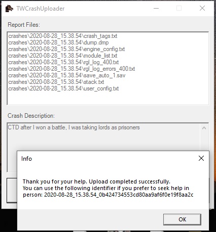 Crash Bannerlord after battle, full ram, net framework
