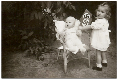 cute_girl_with_baby_and_swastika_flags_by_shitdeviant-d5gguef